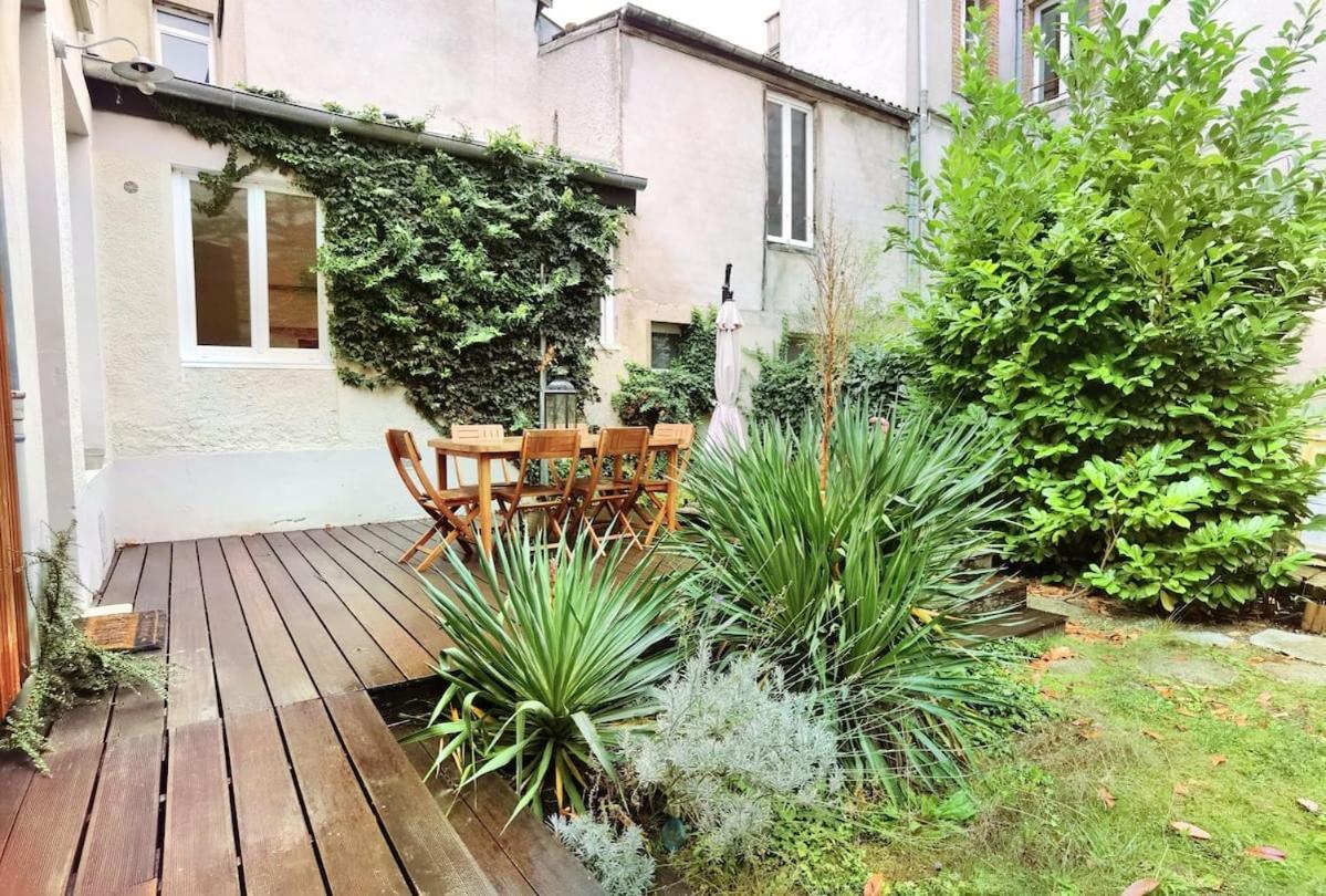 Maison De Ville Avec Terrasse Et Jardin Reims Zewnętrze zdjęcie